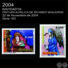 NAVIDAD'04: PINTURAS ACRLICAS DE RICARDO MIGLIORISI - (AO 2004 - SERIE 183)